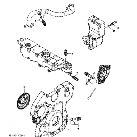 RE538870 Датчик температури John Deere