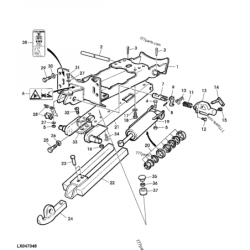 фланцевий гвинт із шестигранною головкою, M12 x 150 L156442 John Deere