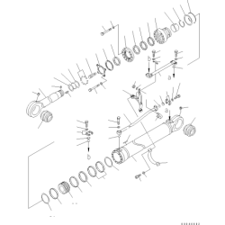 707-44-18280, 7074418280 ремкомплект гідро циліндра KOMATSU PC200, PC210, PC220