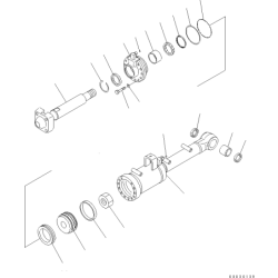 707-99-52160, 7079952160 ремкомплект гідро циліндра KOMATSU D61EX, D61PX, D65EX, D85ESS