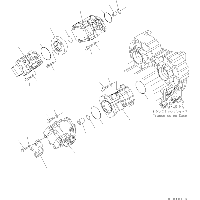 708-1W-00740 гідравлічний насос KOMATSU WA380, WA430