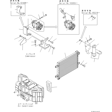 203-979-6611 ресивер осушувач KOMATSU PC100, PC120, PC130