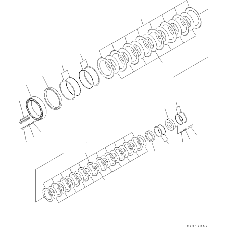 20K-14-32370 поршень трансмісії KOMATSU PW180, PW200, PW220