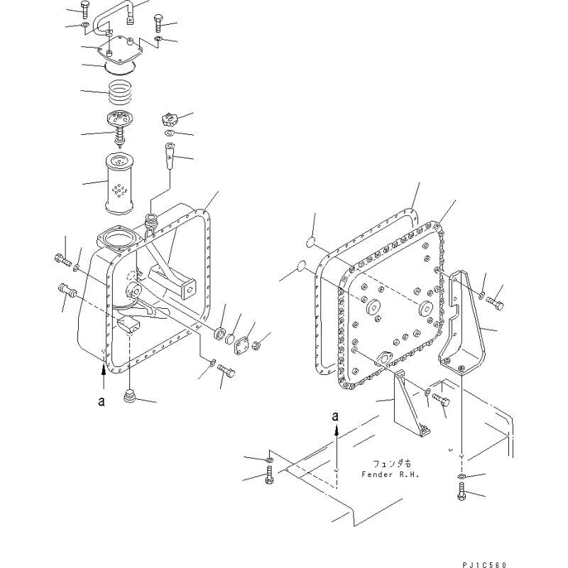 07063-01100 hydraulic filter komatsu pc70, pc100, pc120, pc128