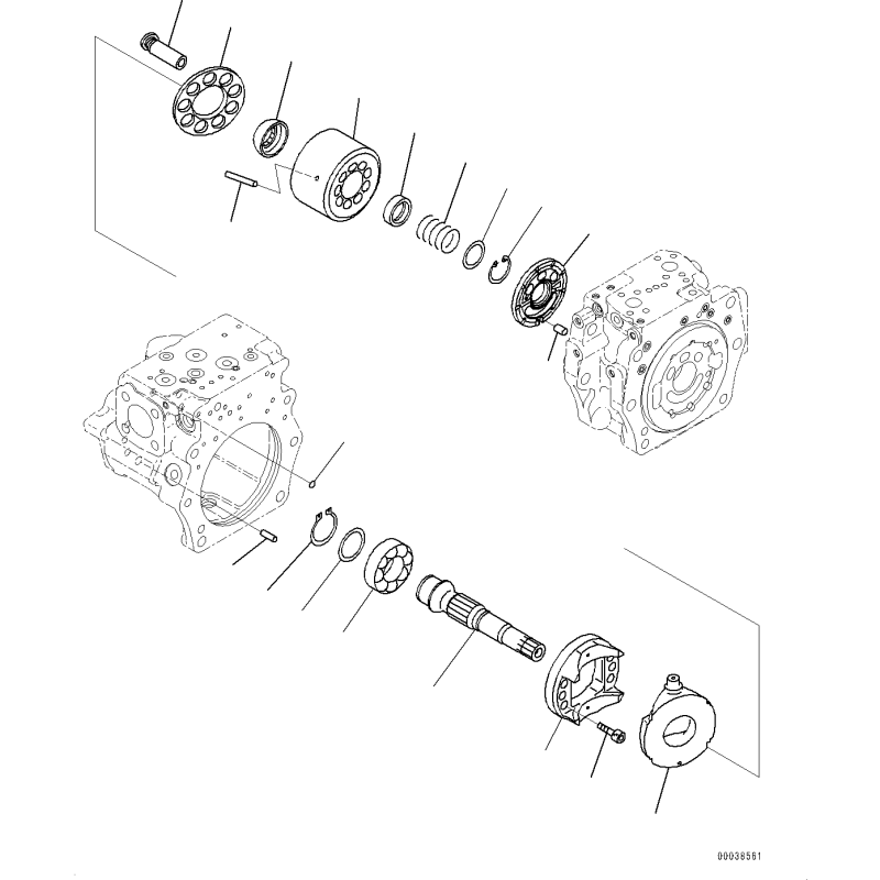 708-2g-00700, 7082g00700 гідронасос KOMATSU PC300, PC340