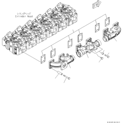 6261-11-5880 прокладка колектора KOMATSU 6D140, SAa6D140