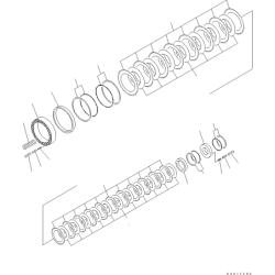 20K-14-32370 поршень трансмісії KOMATSU PW180, PW200, PW220