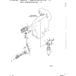 714-07-28702, 7140728702 фільтр трансміссії в зборі KOMATSU WA300, WA320, WA380, WA80